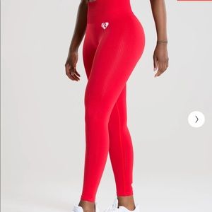 Red Power Seamless Leggings